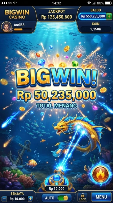 Layar utama bigwin — antarmuka bersih setelah instalasi